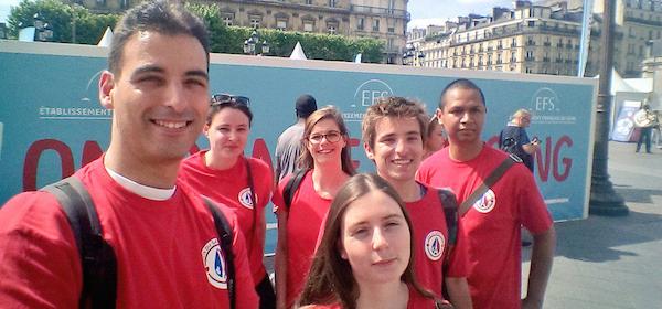 Les bénévoles du Don du Sang Paris